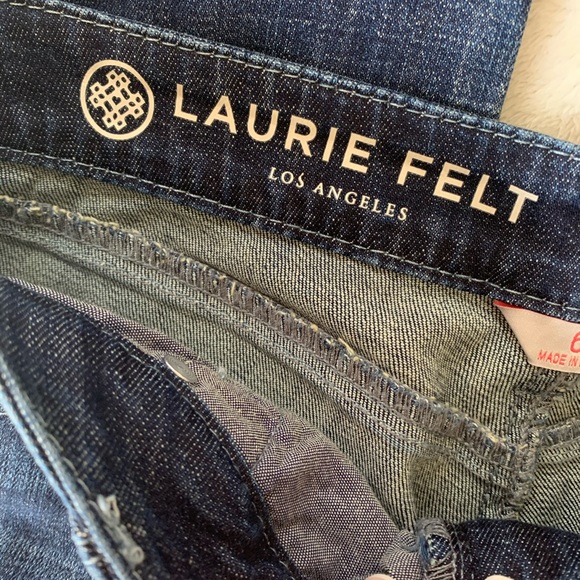 Laurie Felt Embellished Stripe Girlfriend Sz 6 - Picture 11 of 15